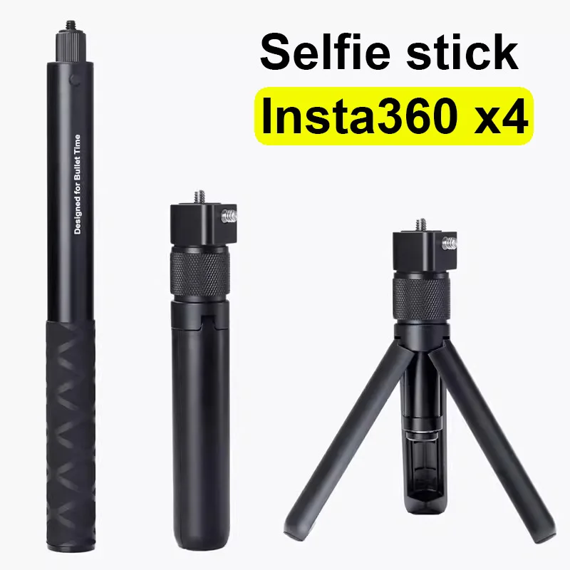 

111cm Bullet Time Invisible Selfie Stick for Insta360 X4 / X3 / ONE X2 / RS Original Aluminum Alloy Selfie Stick Accessory