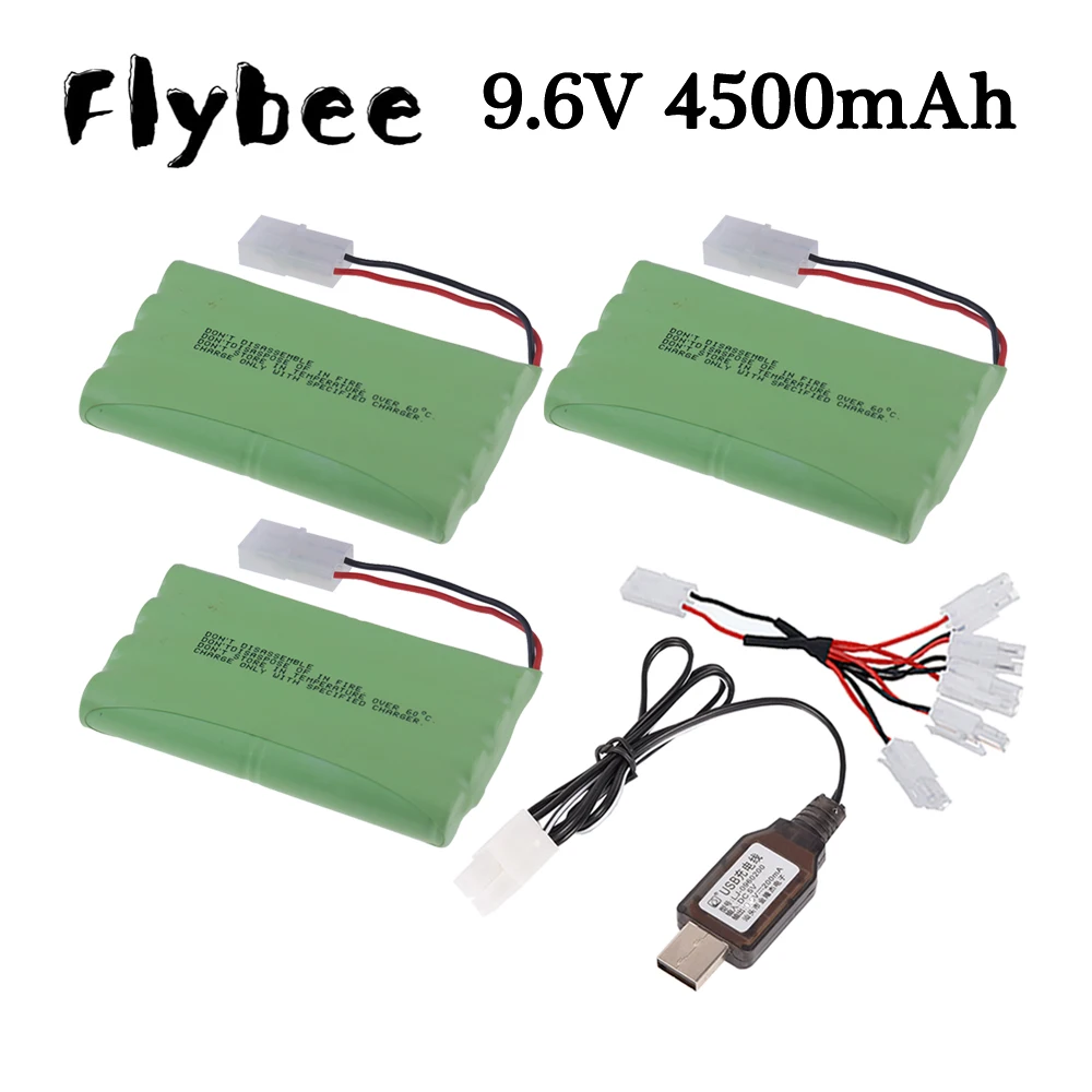 

9.6V 4500mah NiMH Battery (TAMIYA/KET-2P PLUG) For Rc toy Cars Tanks Trains Robots Boats Guns Ni-MH AA 9.6v Rechargeable Battery