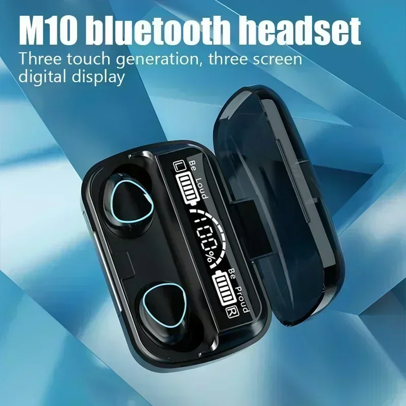 Bluetooth Earphones Handfree LED Dispay Bluetooth Headphones HiFi Stereo Music Wireless Earbuds Waterproof Gaming Headset view 4