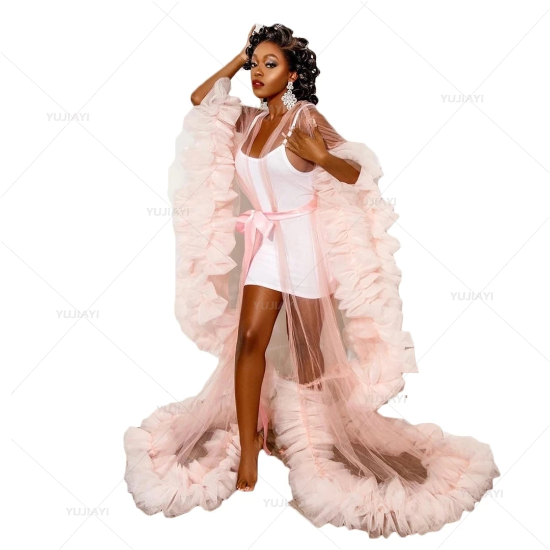 Robe de Bal Sexy à Col en V pour Femme, Tenue de Grossesse en Tulle, Vêtements de Nuit pour Séance Photo ou ixPréChristophe