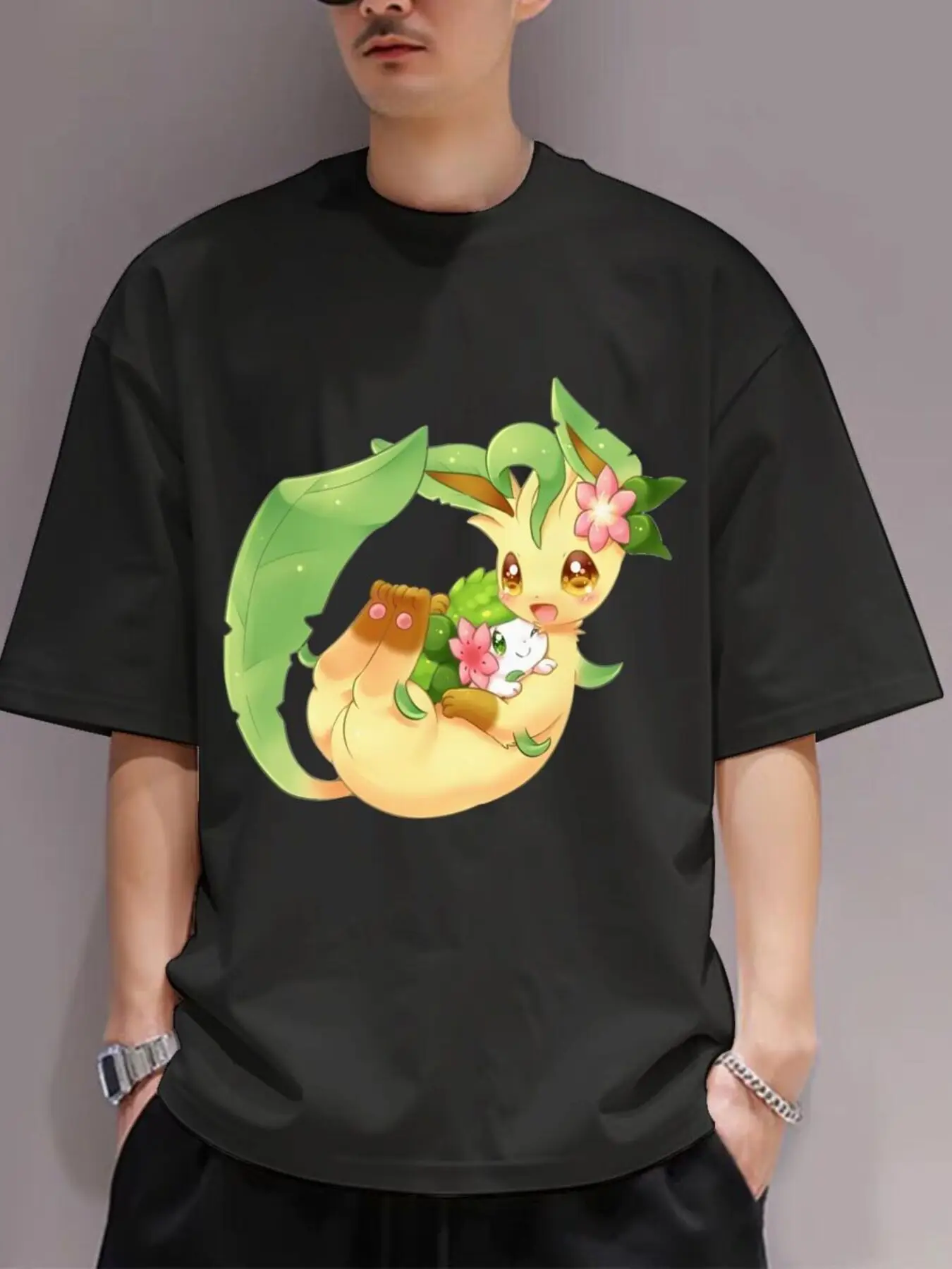 Yeibu – T-shirt d'été en pur coton, respirant, mode polyvalente, unisexe, Streetwear décontracté, surdimensionné, ample, manches courtes