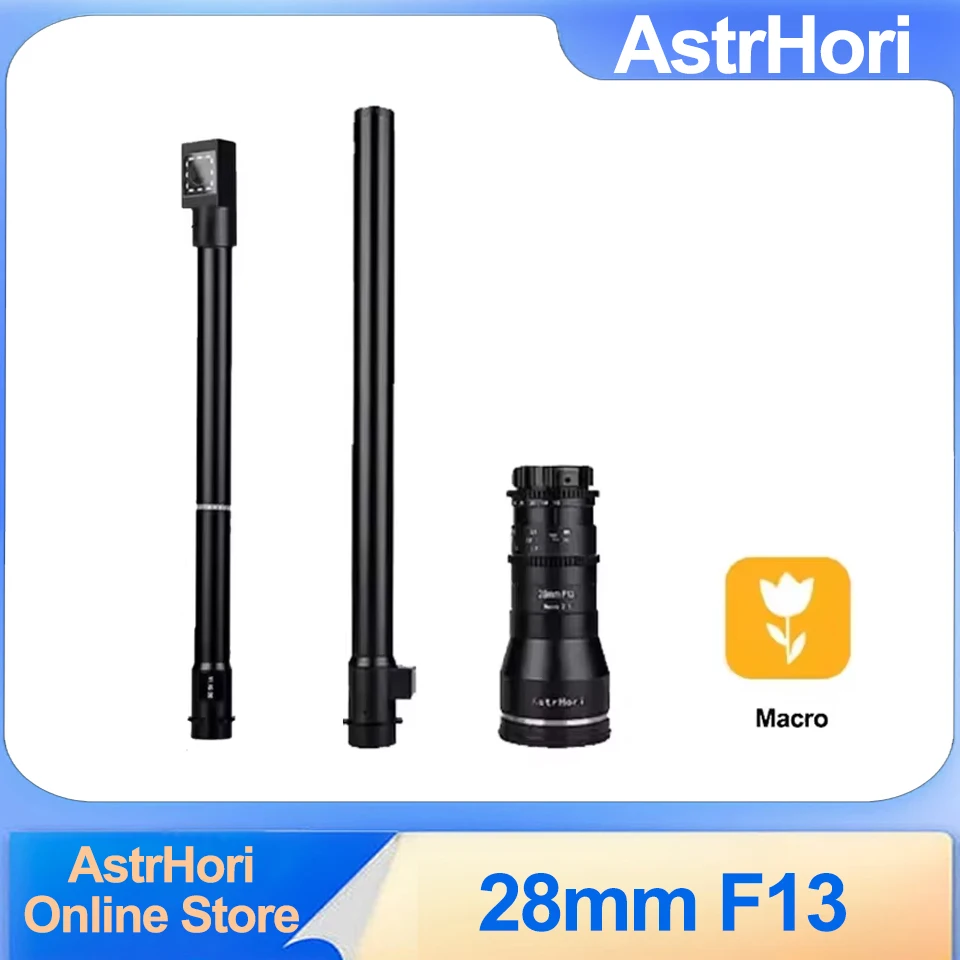 

AstrHori 28mm F13 Macro Lens 2x Macro Probe Specialty Lens for Sony E Nikon F Canon RF EF Fuji XF Nikon Z L PL Mount Camera Lens