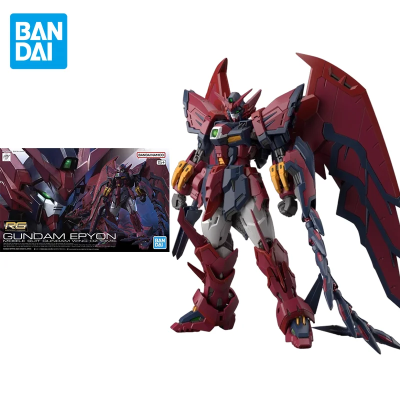 Bandai Original GUNDAM Anime RG 1/144 GUNDAM EPYON Action Figure Assembly Model Toys Collectible Model Gifts for Children