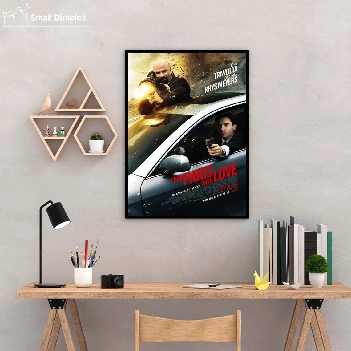 From Paris With Love Movie Poster Canvas Art Print Home Decoration Wall Painting ( No Frame )
