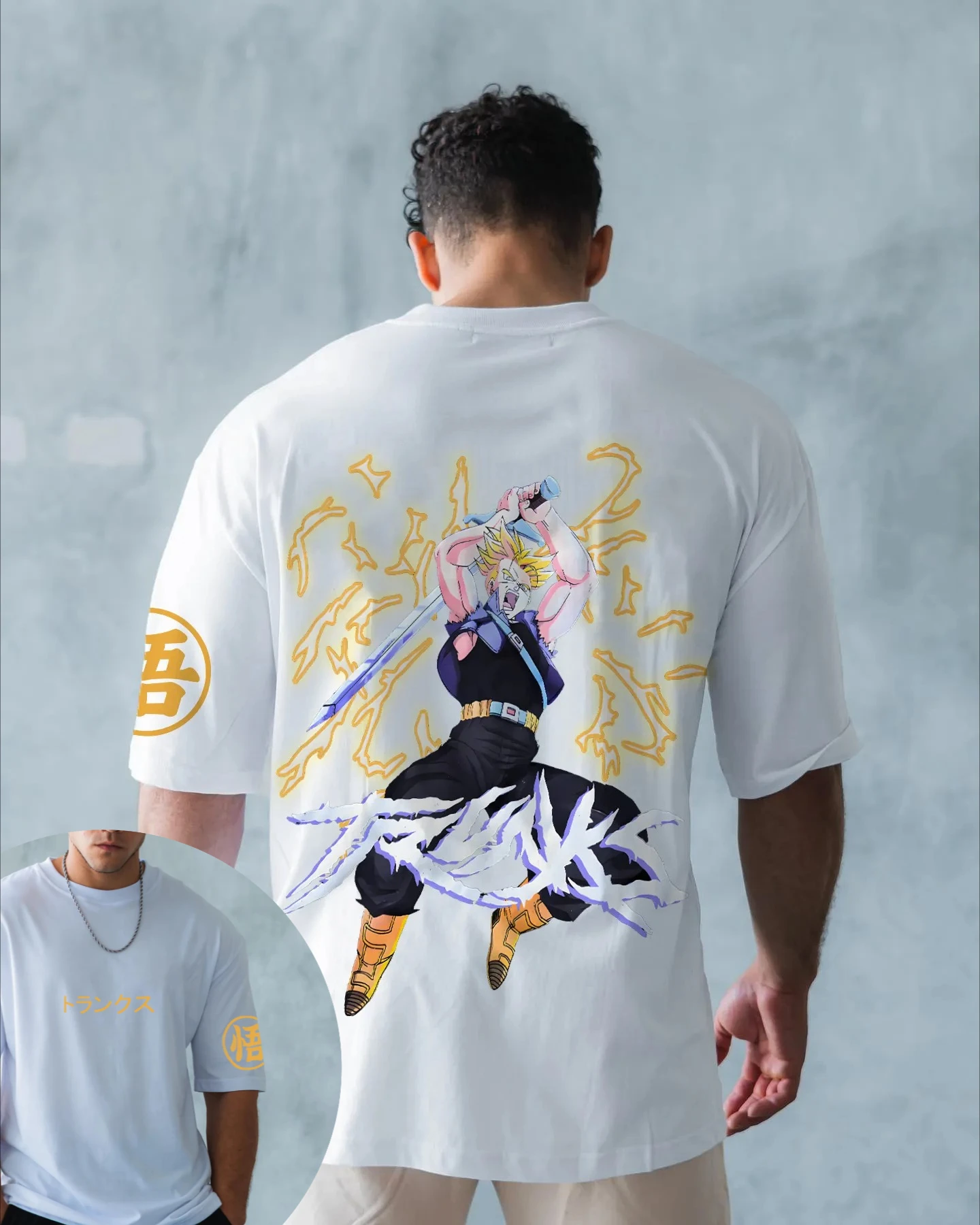 

Футболка с короткими рукавами и анимацией Dragon Ball, мужская и женская, новинка лета 2025 года, модный повседневный хлопковый топ