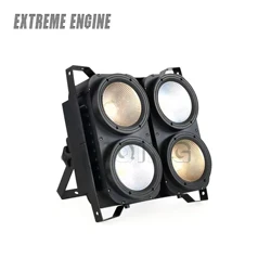 Luz Par LED COB 2 en 1 para escenario, 4 ojos, 100W, blanco frío y cálido, combinación cegadora para público, DMX, para boda, fiesta, DJ, discoteca