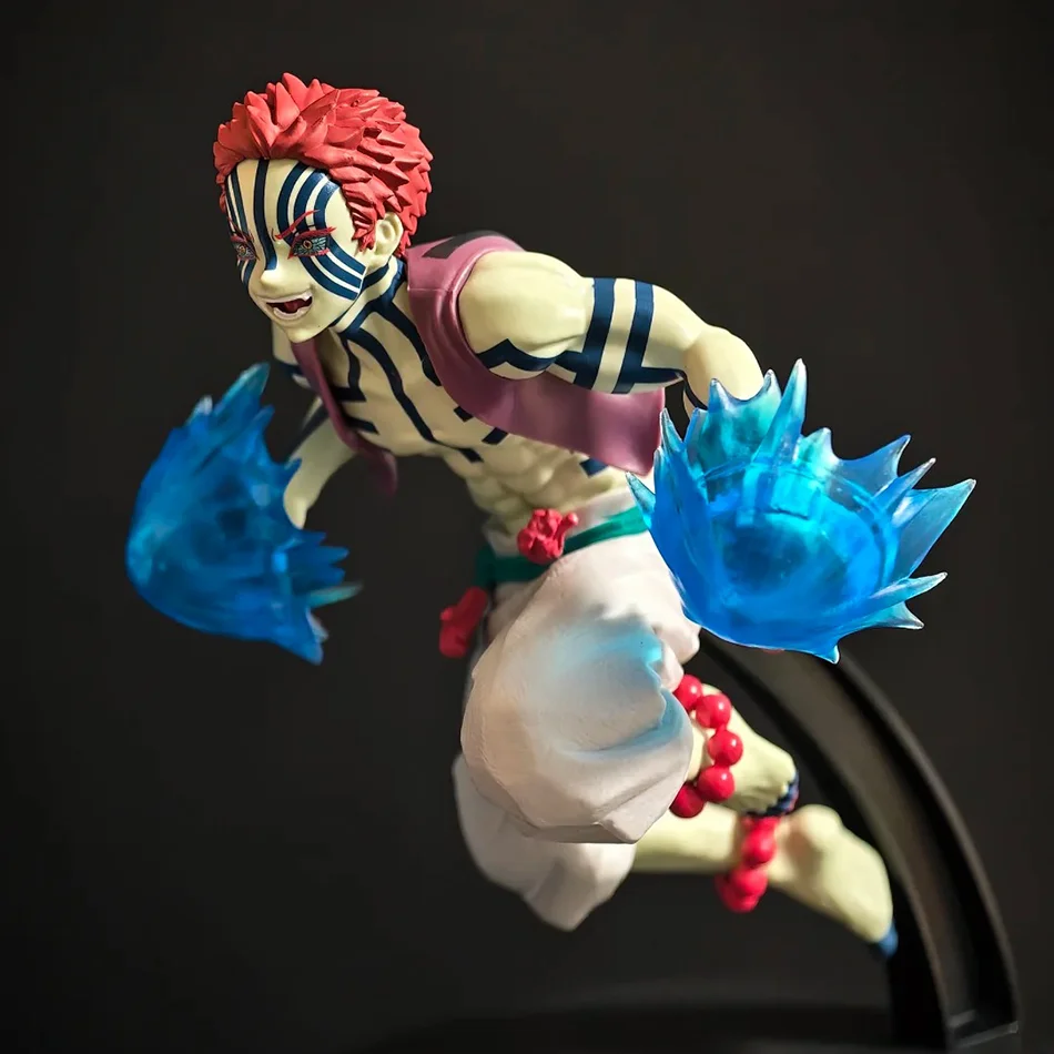 Auf Lager Original Demon Slayer Akaza Anime-Modell Geschenkkollektion Figur Spielzeug Krieger PVC-Modell Spielzeuge