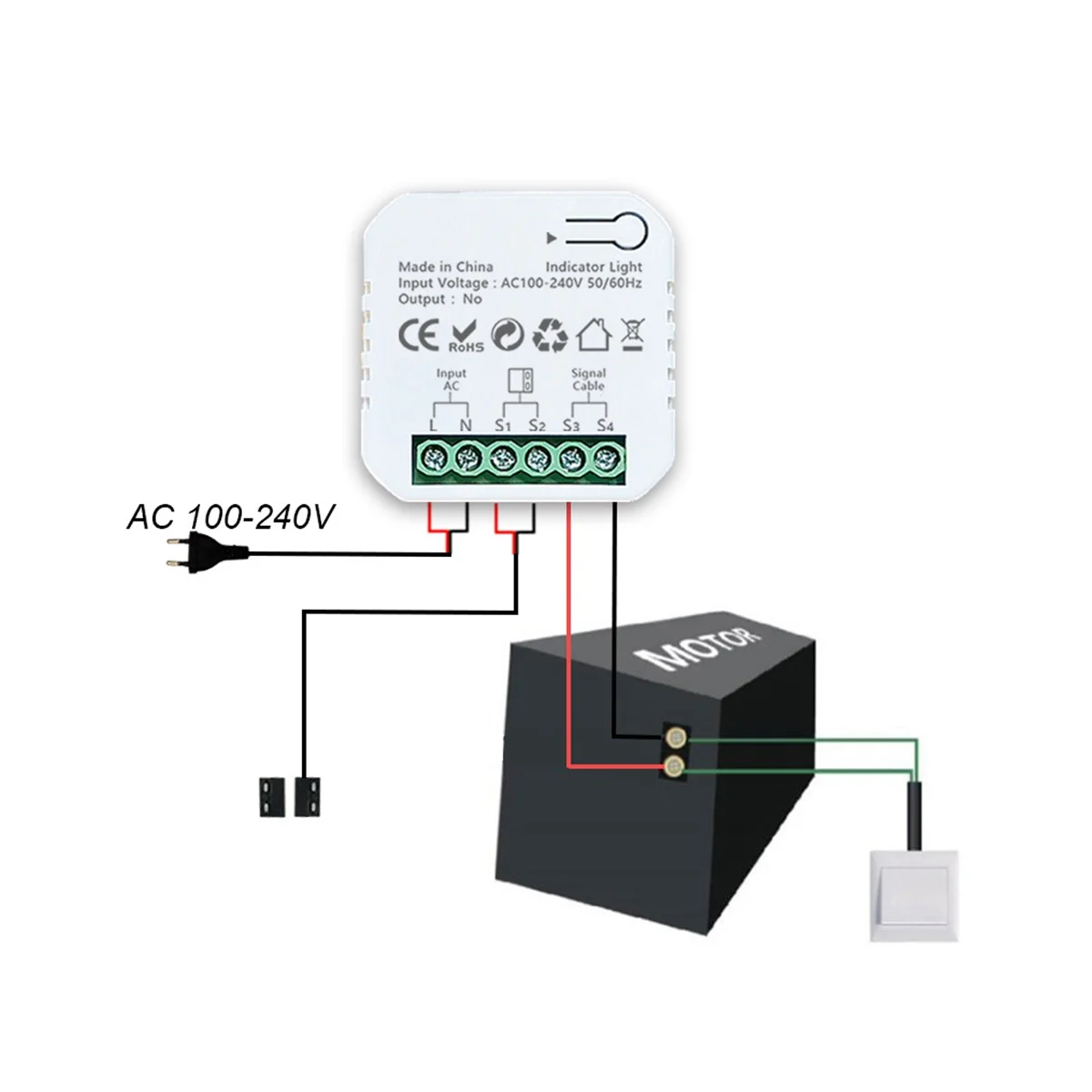 ZigBee Motorizado Swing Gate, Vida Inteligente, Controlador de Portão Deslizante, Contato Seco, Controle de Voz, Alexa, Google Home, Tuya