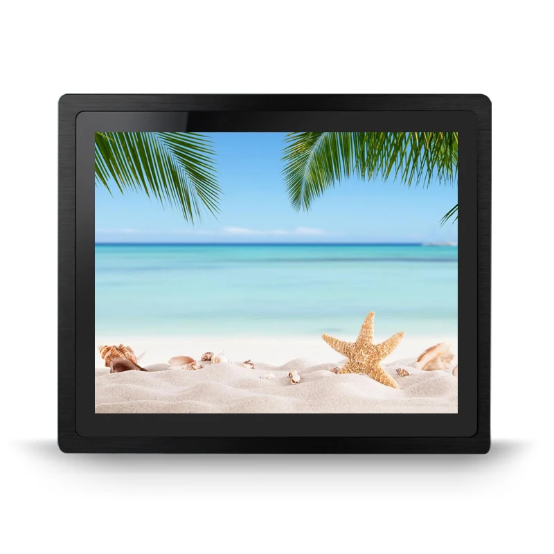 front panel ip65 waterproof embedded 12 inch lcd touch screen monitor