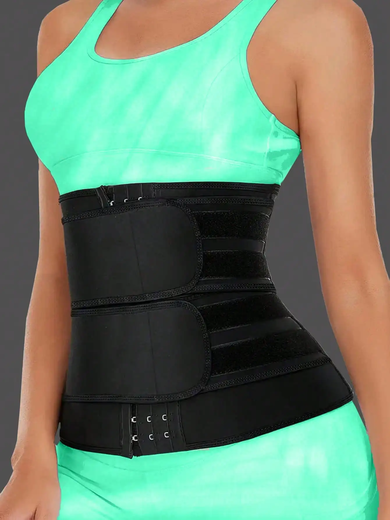 Women's Sports Waist Cincher, Postpartum Abdominal Support Belt, Women's Slimming Waist Belt, Double-Waist Hook-and-Eye Shapewea