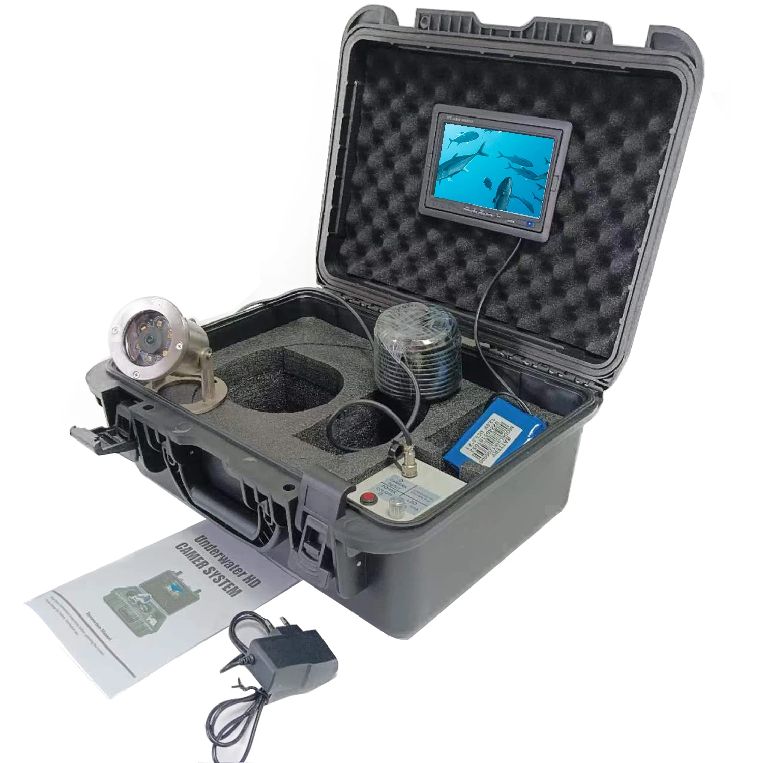 Fish Finder Ice Fishing - เครื่องหาปลาแบบ IPS ขนาด 7 นิ้ว พร้อม