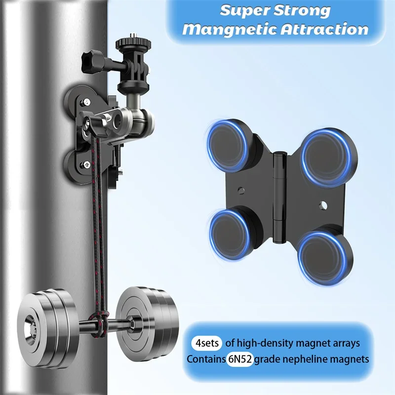 Smartphone Fence Mount Bracket For Live Streaming Adjustable Angle Action Camera Holder For Sports Record Baseball Softball