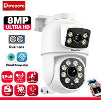 XMEYE 4K 8MP POE PTZ Dual Lens IP CCTV Camera Video Surveillance Security Outdoor Two Way Audio Street ONVIF Color Night Vision