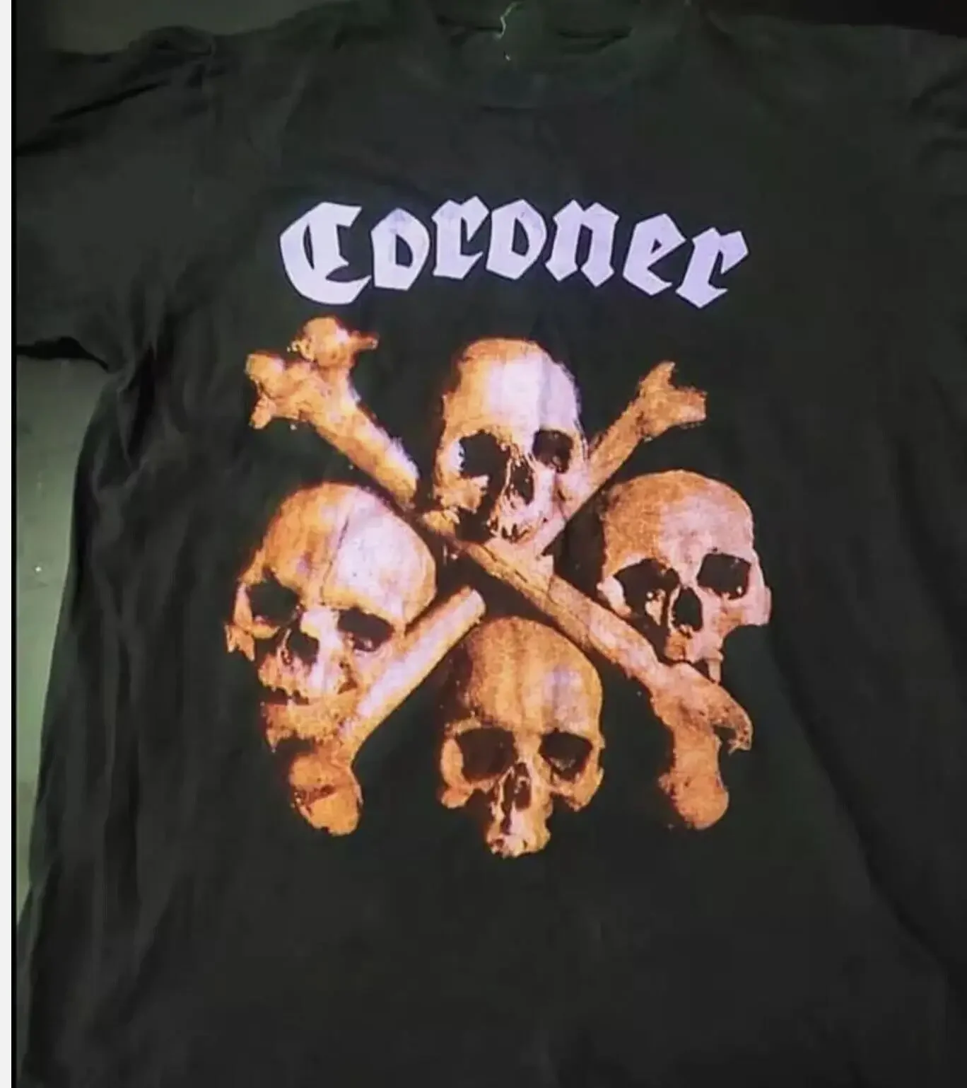 Coroner Band Member Black T Shirt Full Size S-5XL