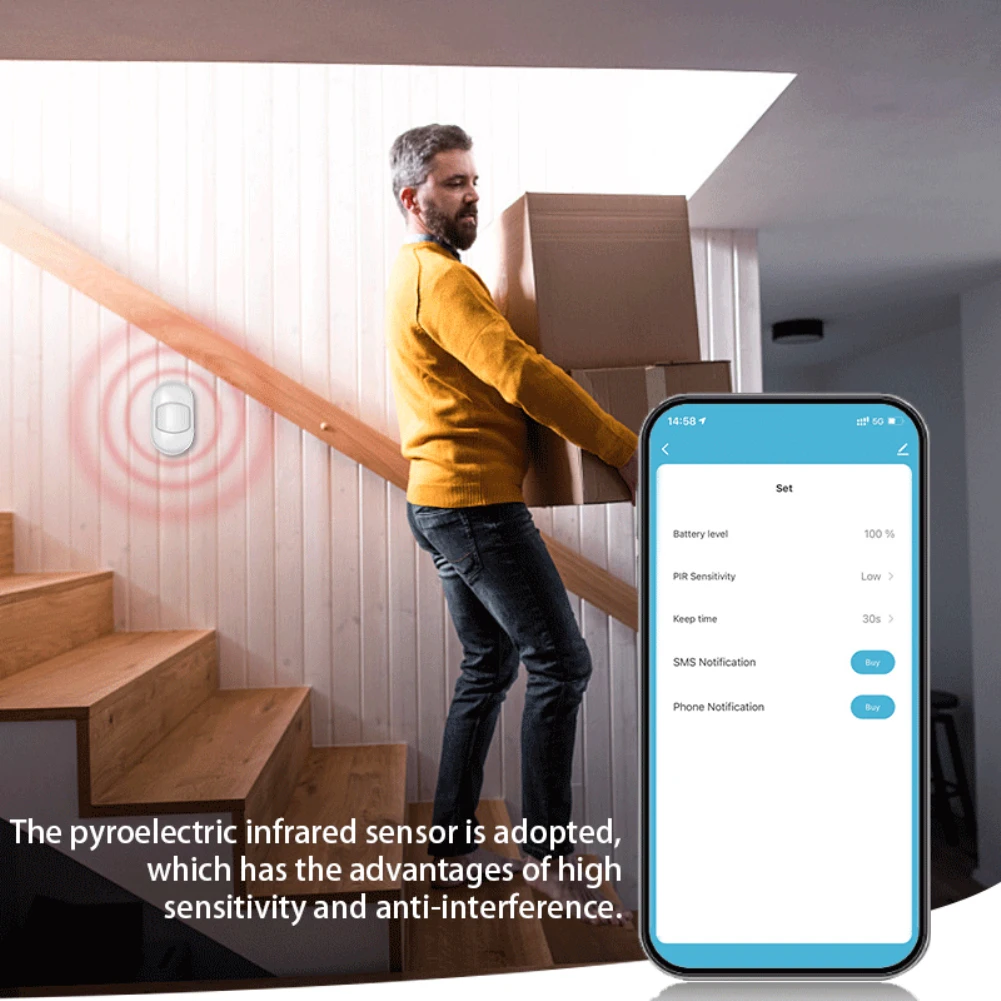 Tuya Zigbee 3.0 sensore di movimento umano Smart Home Mini sensore PIR Smart Life APP rilevatore di protezione di sicurezza funziona con Alexa