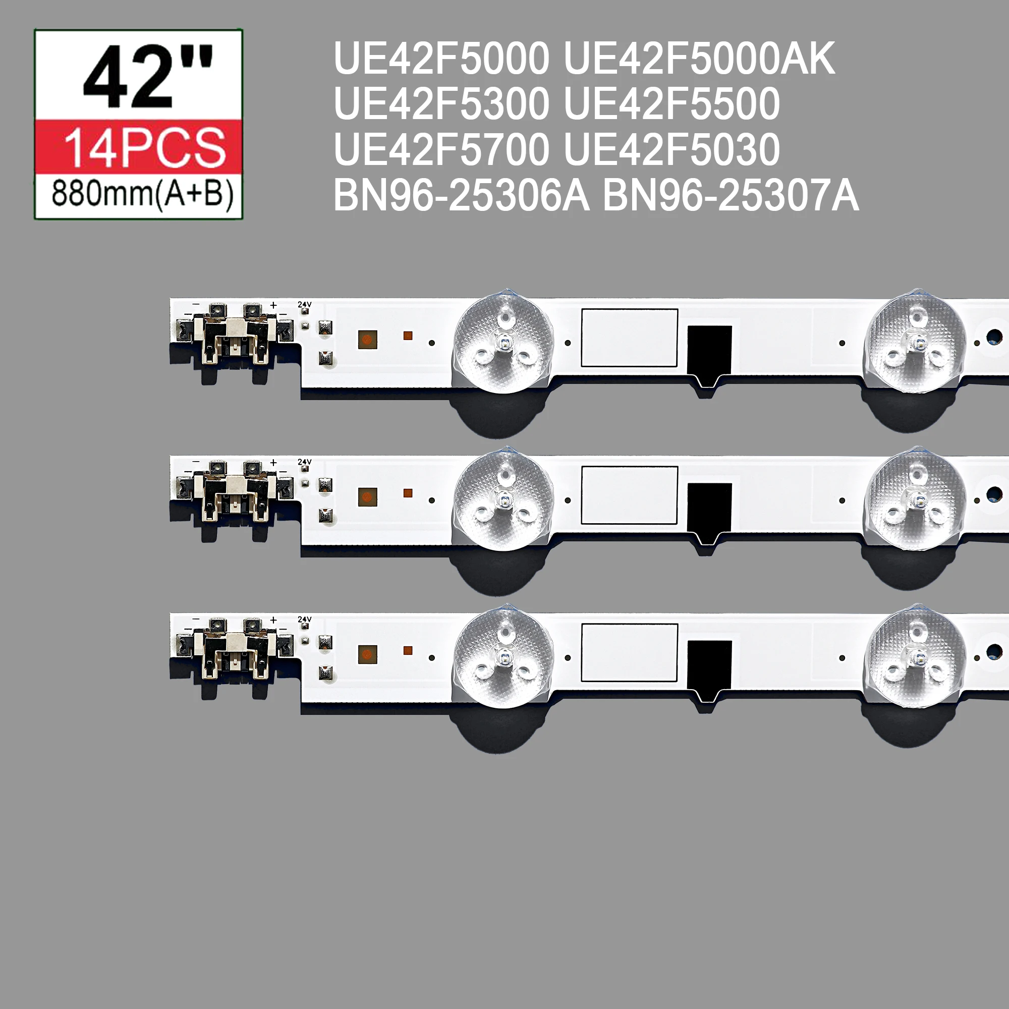 LED Backlight strip 42inch 15 LEDs For UE42F5000 UE42F5000AK UE42F5300 UE42F5500 UE42F5700 UE42F5030 BN96-25306A BN96-25307A