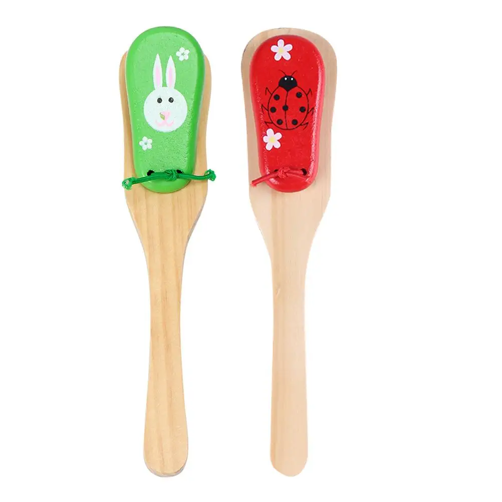 

Long Handle Ringboard Wood Musical Instruments for Kids Wooden Percussion Baby Toy Loud Toys
