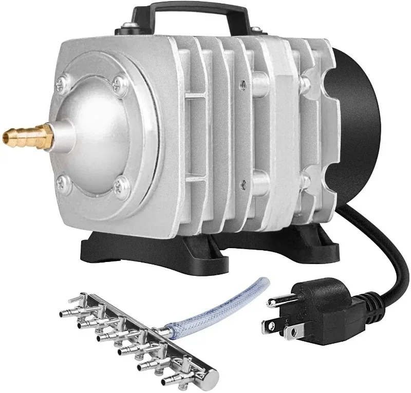 18W-175W, 35L-275L/นาที, ปั๊มลมทางออก 6-12 สําหรับตู้ปลาและระบบไฮโดรโปนิกส์