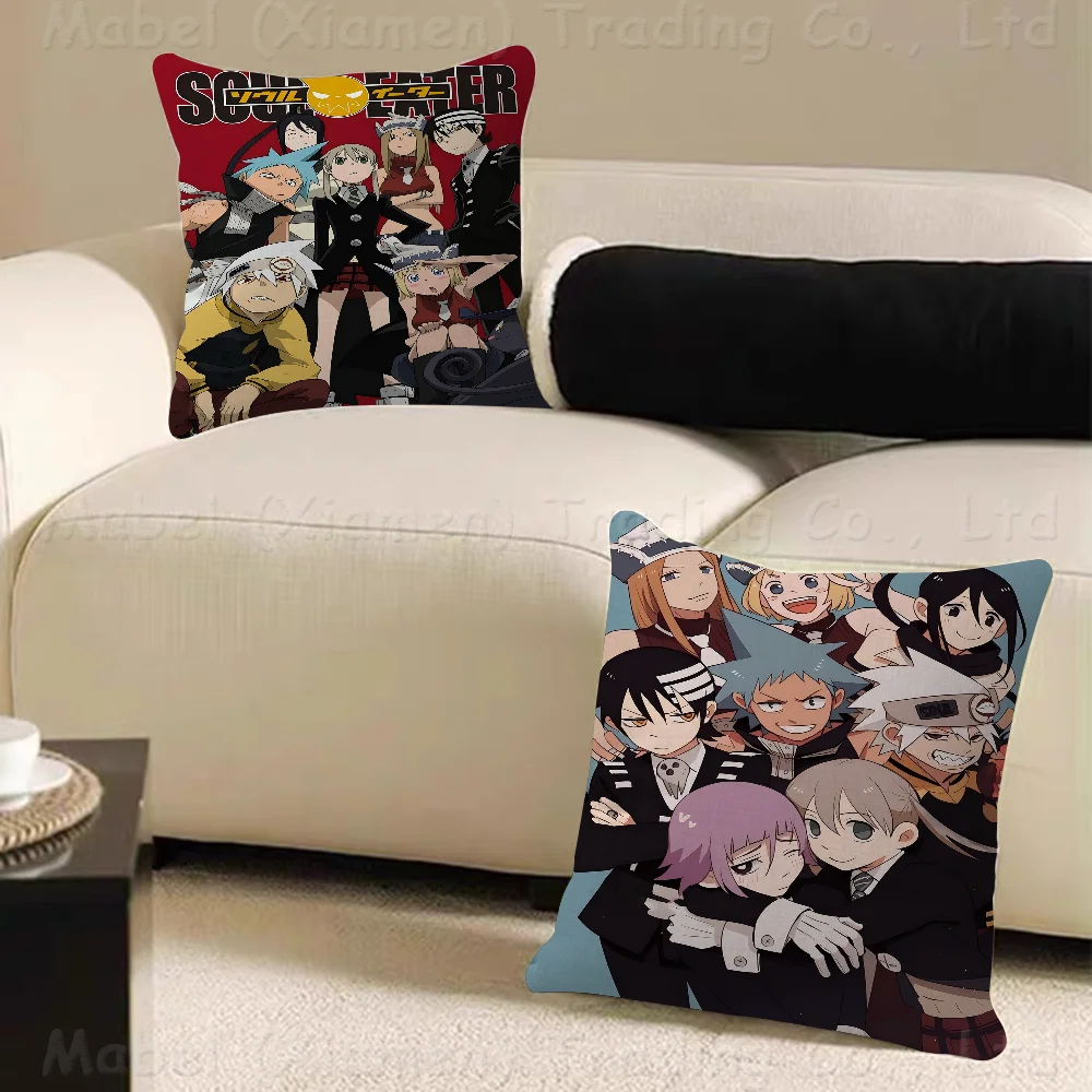 Anime SOUL EATER Pillow Gifts Home Office Furnishings Bedroom Sofa Car Cushion Cover Case 45x45cm