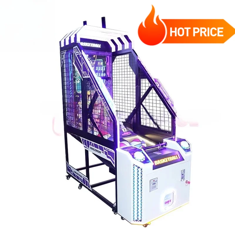 Boxing Machine Arcade - เครื่องเล่นบาสเก็ตบอลแบบกำหนดเองได้ เครื่องเล่นเกมอาร์เคดแบบอินเทอร์แอคทีฟ พร้อมจอแสดงผล LED แสดงคะแนน เหมาะสำหรับเล่นในร่มและเชิงพาณิชย์