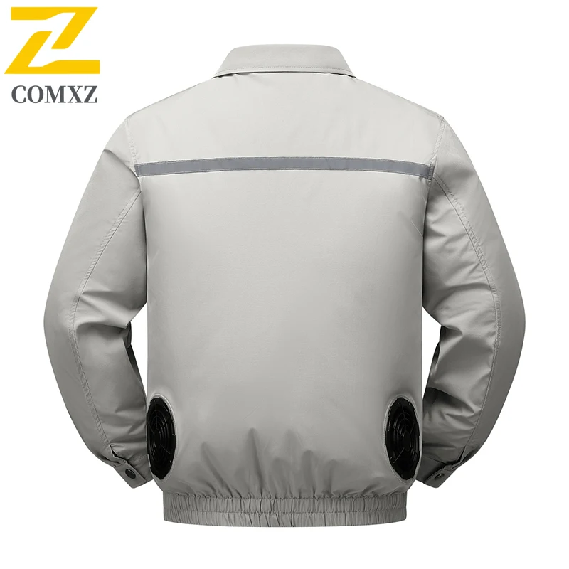 

Летняя охлаждающая куртка для мужчин: умная одежда с электрическим кондиционированием, дышащая камуфляжная одежда с вентилятором, верхняя одежда, спецодежда для электриков