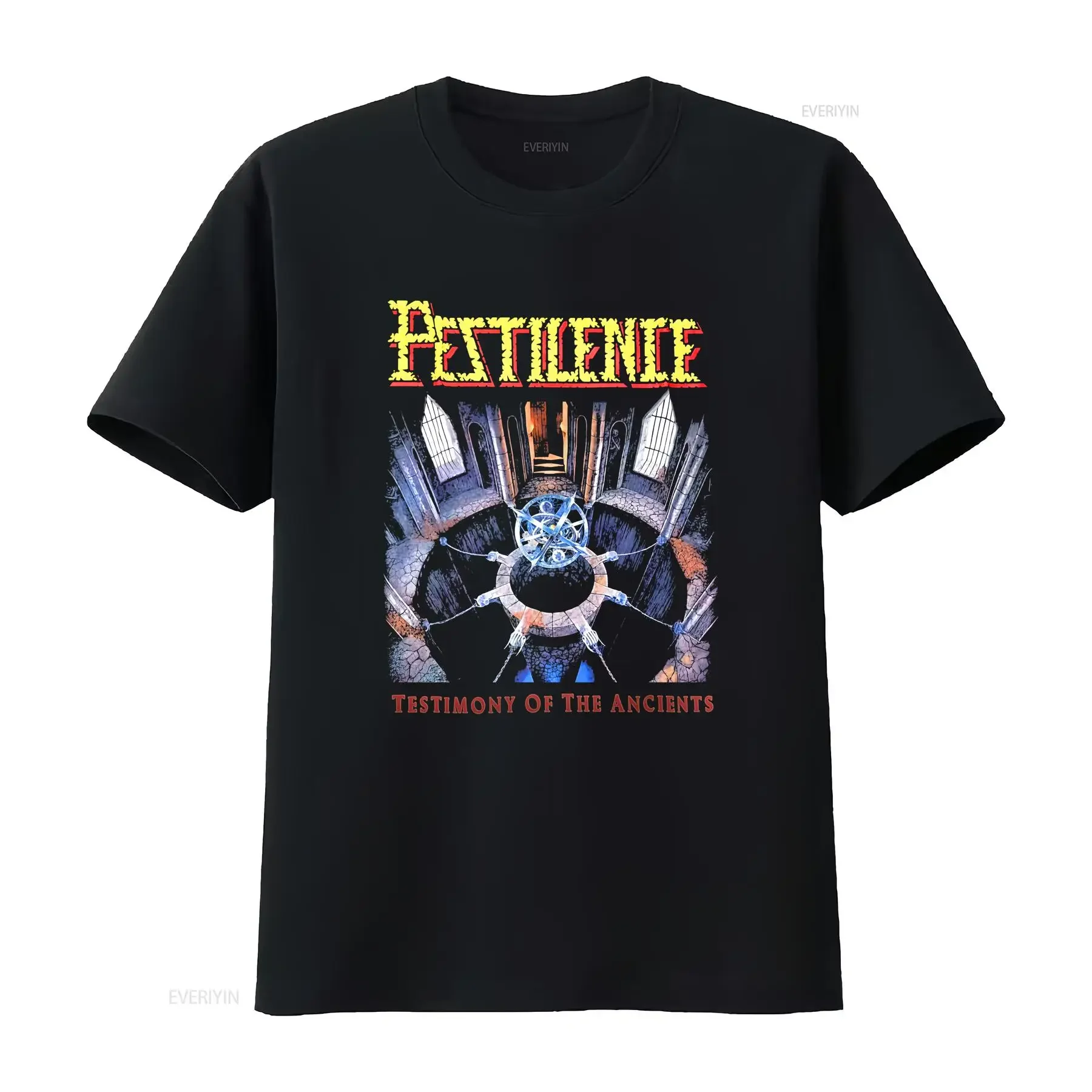 PESTILENCE Testimony Of The Ancients T-shirt en coton pour adulte SB376, vêtements vintage lavés, streetwear, doux, élégant, unisexe
