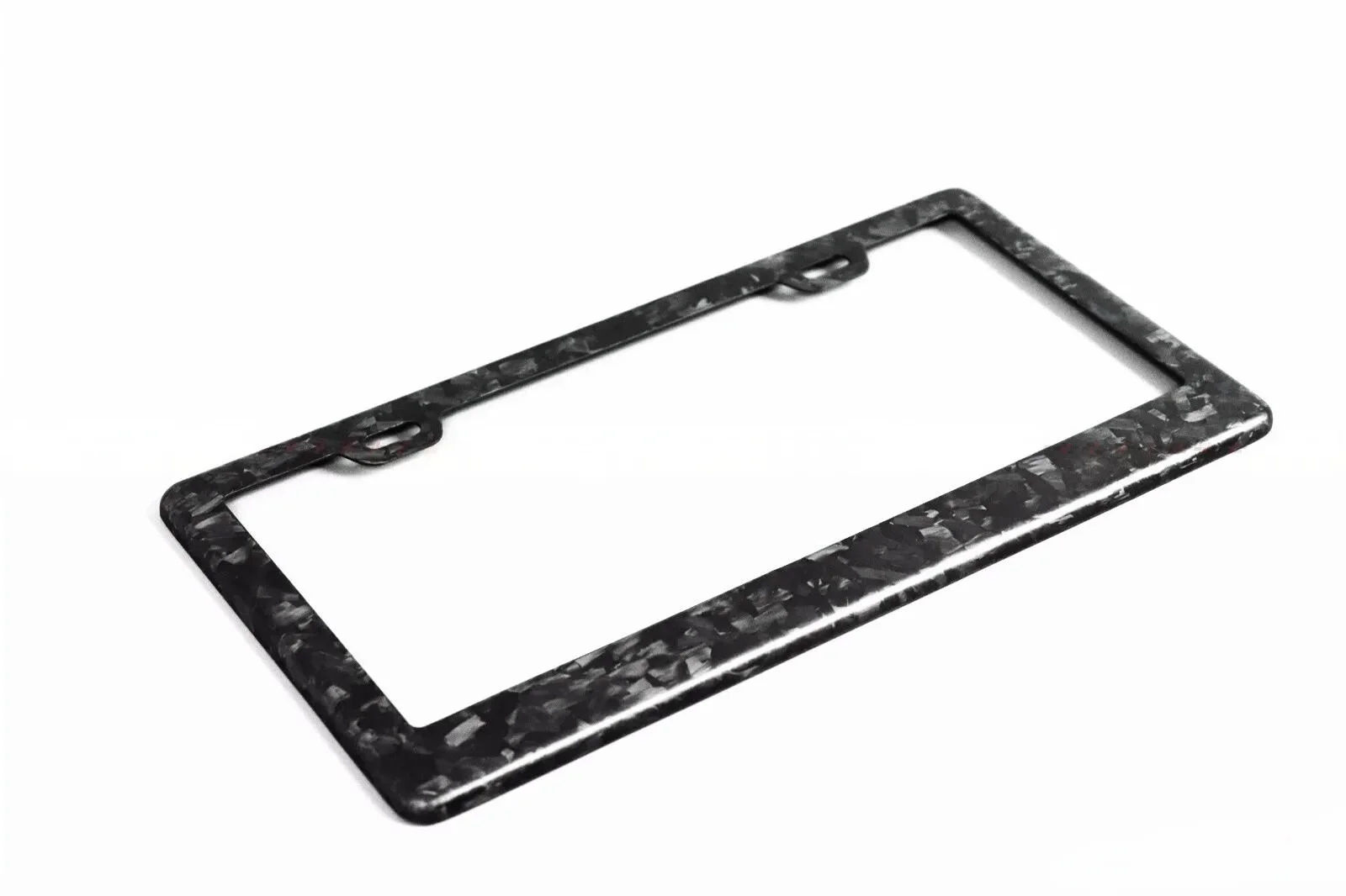 For Tesla 100% genuine 3k twill forged carbon fiber license plate frame cover, glossy UV protection, lightweight.