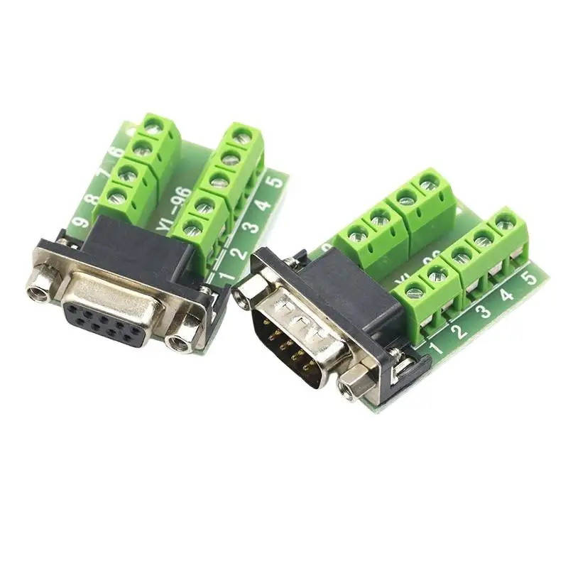 

HOT!New DB9 Serial COM Transfer-free Solder Terminals RS232 Male Female Connector