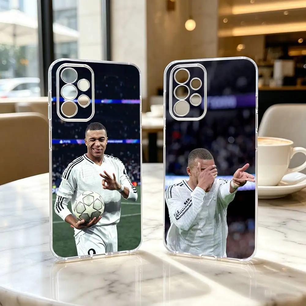 Football Star k-Kylian MbappE-e  Phone Case For Samsung S25,S24,S21,S22,S23,S30,Ultra,S20,Plus,Fe Transparent Cover