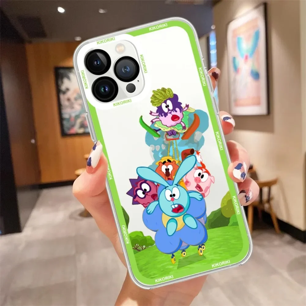 Cartoon Kikoriki Phone Case For iPhone 13 14 12 11 Pro Max X XR XS Max