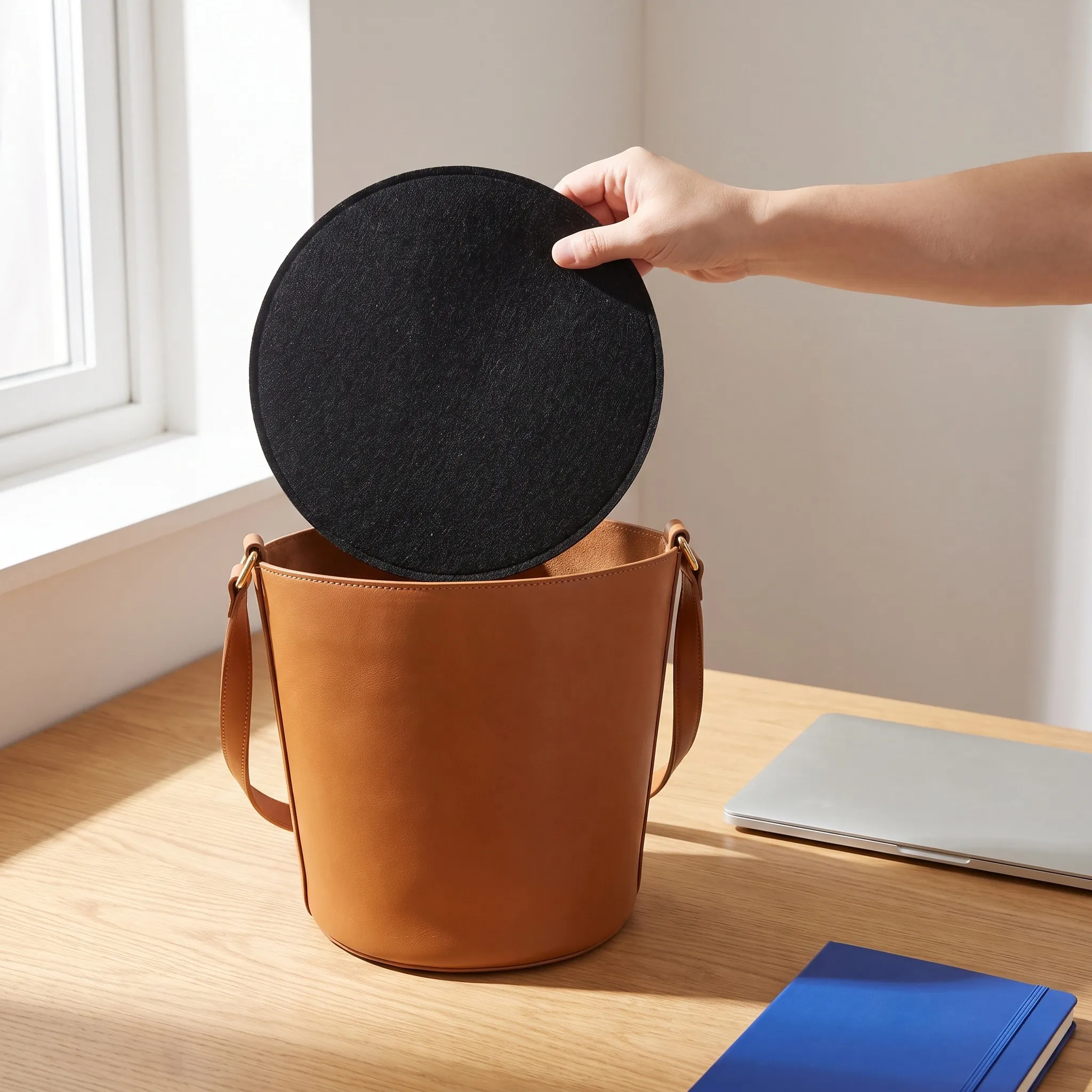 4Pcs Felt Bag Bottom Shaper Round Base Insert Pads 9.84inch Handbag Support Stabilizer for Bucket Bag Tote Purse Structure