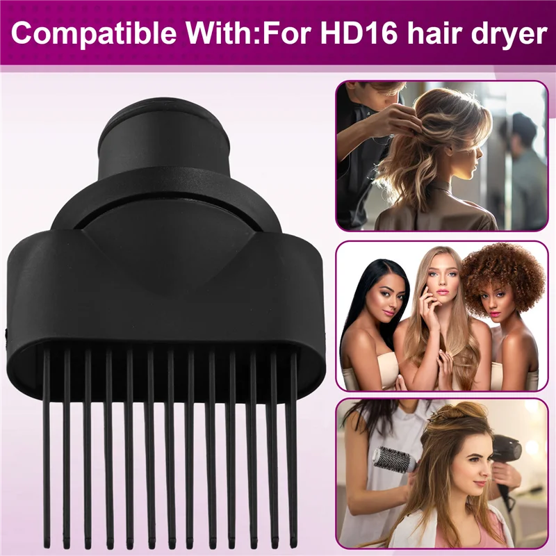 لملحقات مشط دايسون ذات أسنان واسعة مناسبة لمجفف الشعر دايسون الأسرع من الصوت، فوهة تركيب فضفاضة HD16-T33C #2