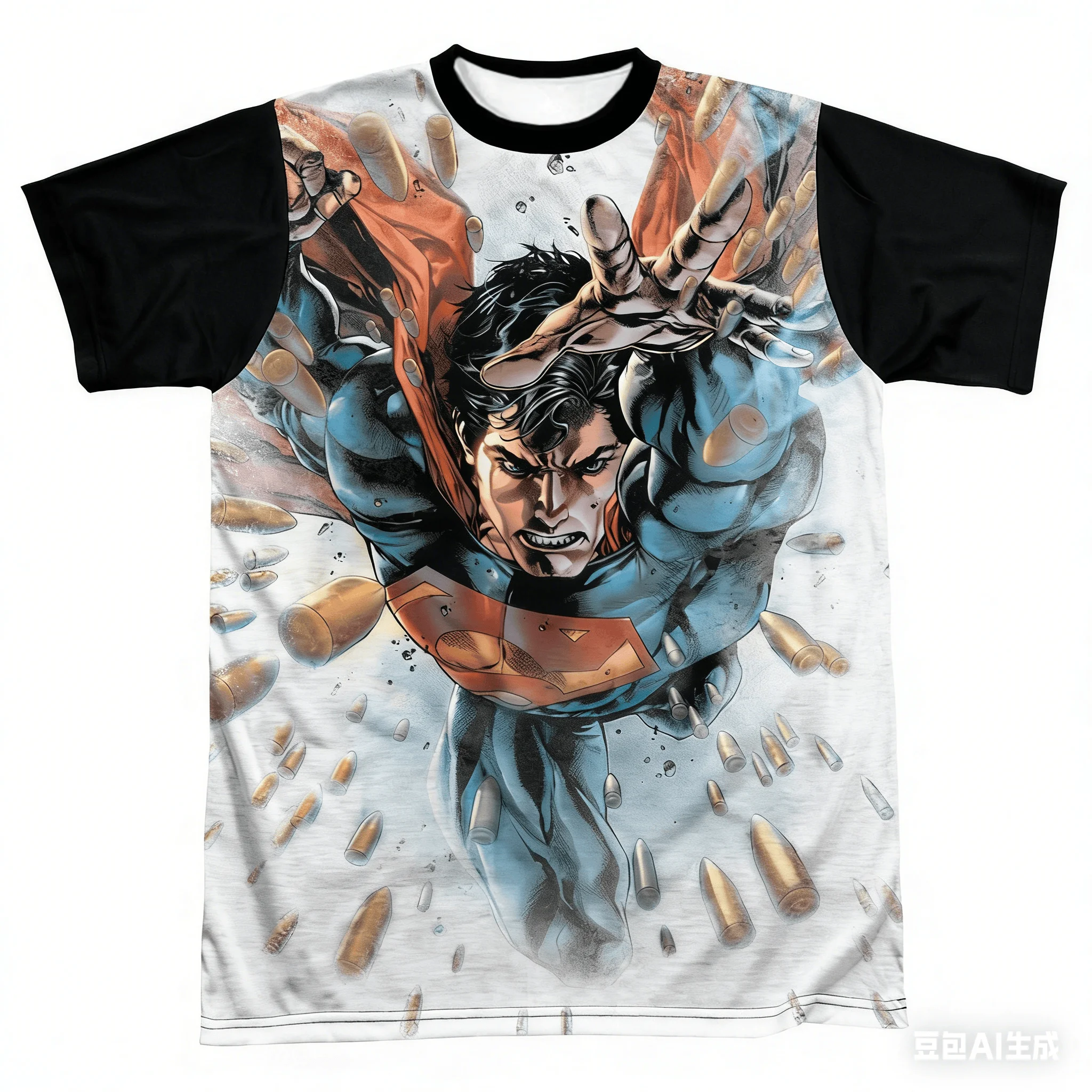 

Футболка с 3D-принтом в стиле комиксов «Супермен» с изображением космического мусора/лазерных глаз, многопозиционная 3D-печать, модная и стильная футболка с коротким рукавом.