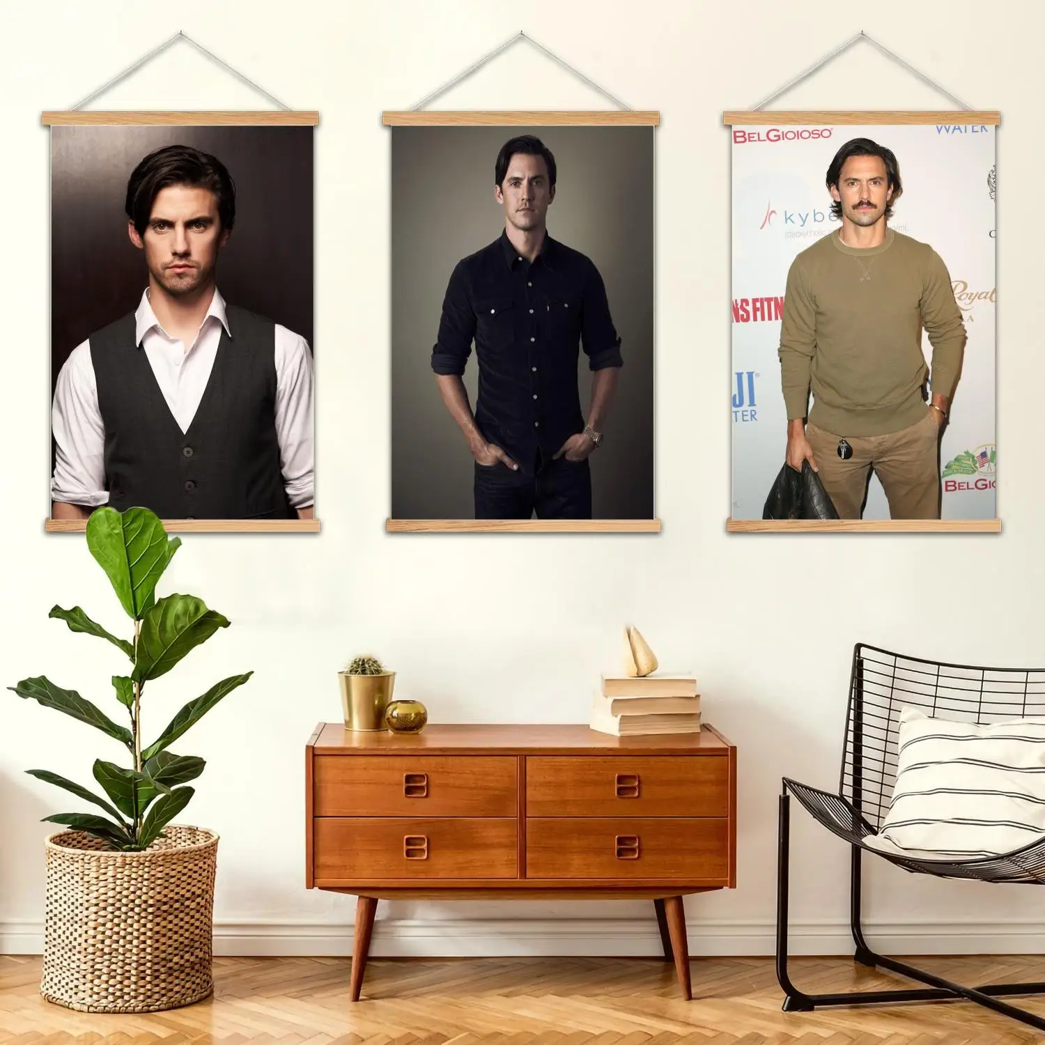 Milo ventimiglia مؤطرة طلاء جدران قماش ملصق فني و جدار الفن الحديث الأسرة ديكور غرفة نوم الملصقات ، اللوحة الزخرفية #1