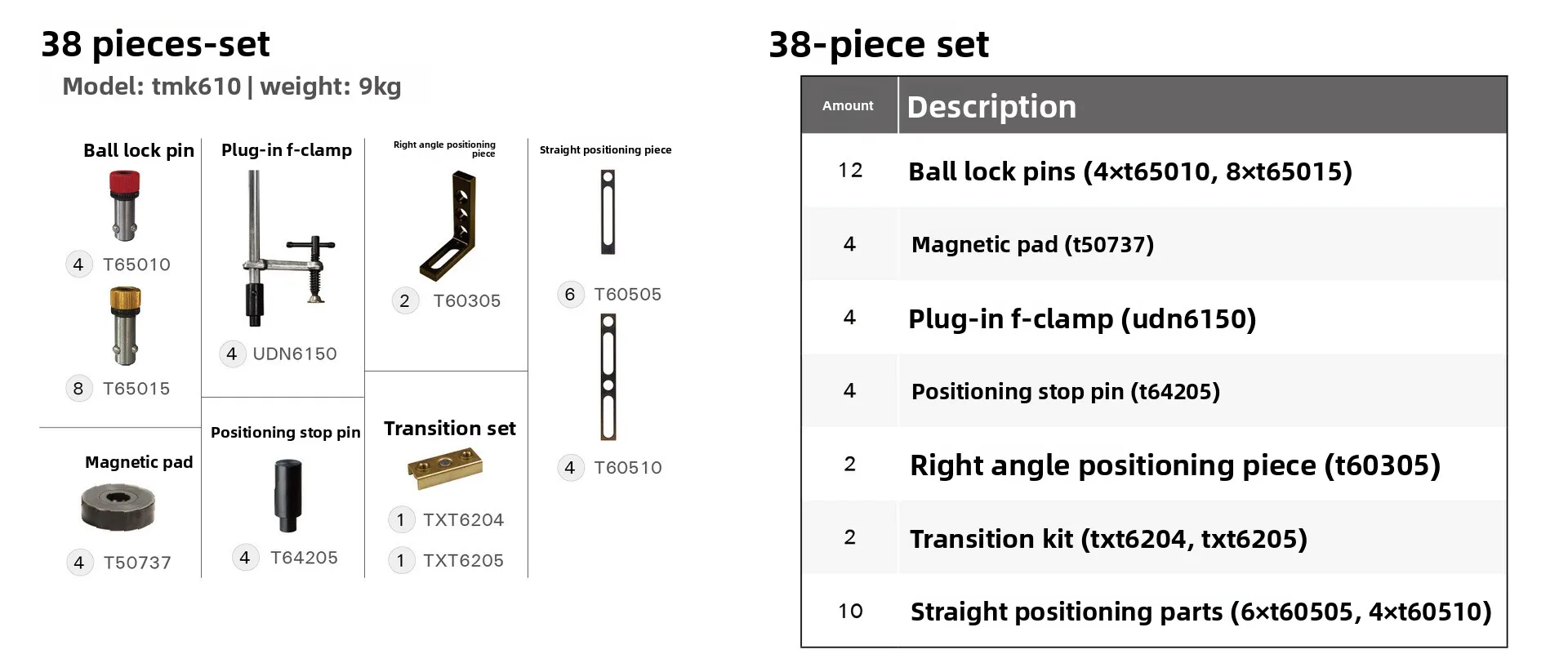 Factory Direct 2026 Simple, practical and durable set of 38 pieces