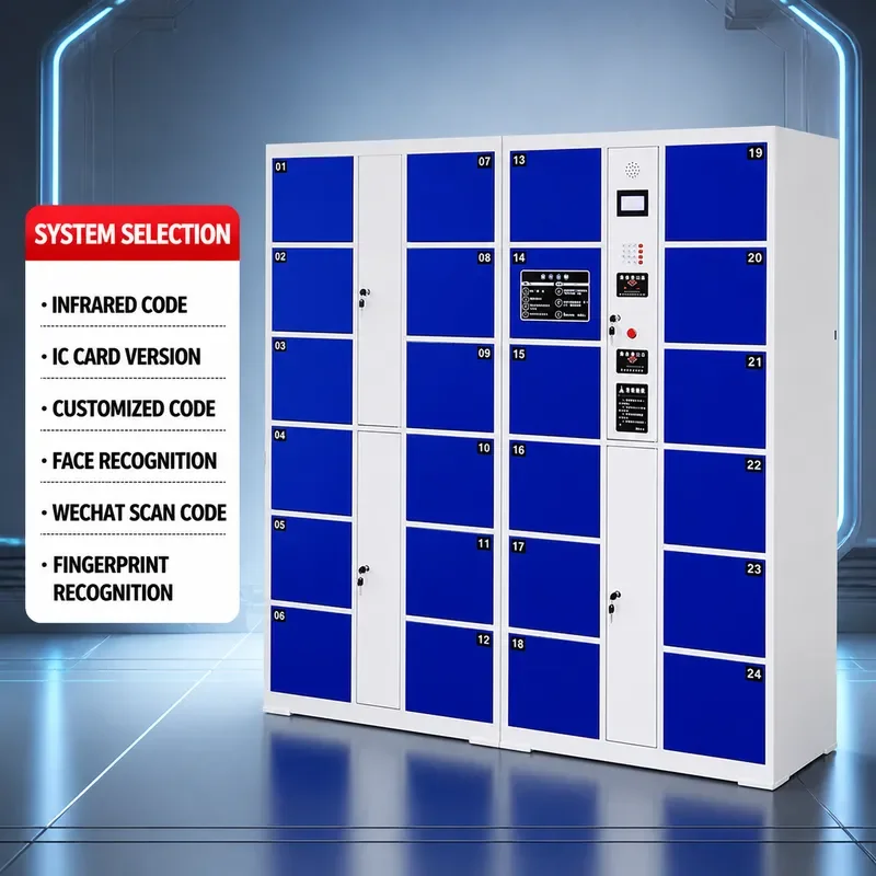 Customizable Mobile Phone Cabinet Supermarket Barcode Locker Smart WeChat Scan Code Storage Electronic Deposit Box for Credit