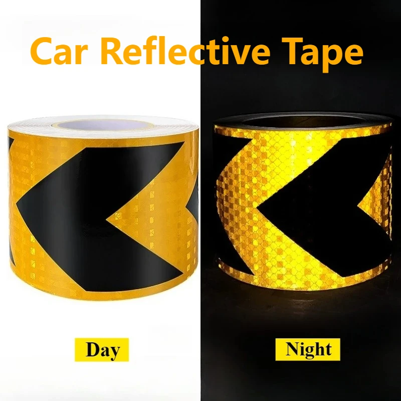 Safety Warning Sticker Glow Tape Car Reflective Tape Traffic Reflector Tape Anti Slip Traction Sticker Non-slip Tape for Stairs