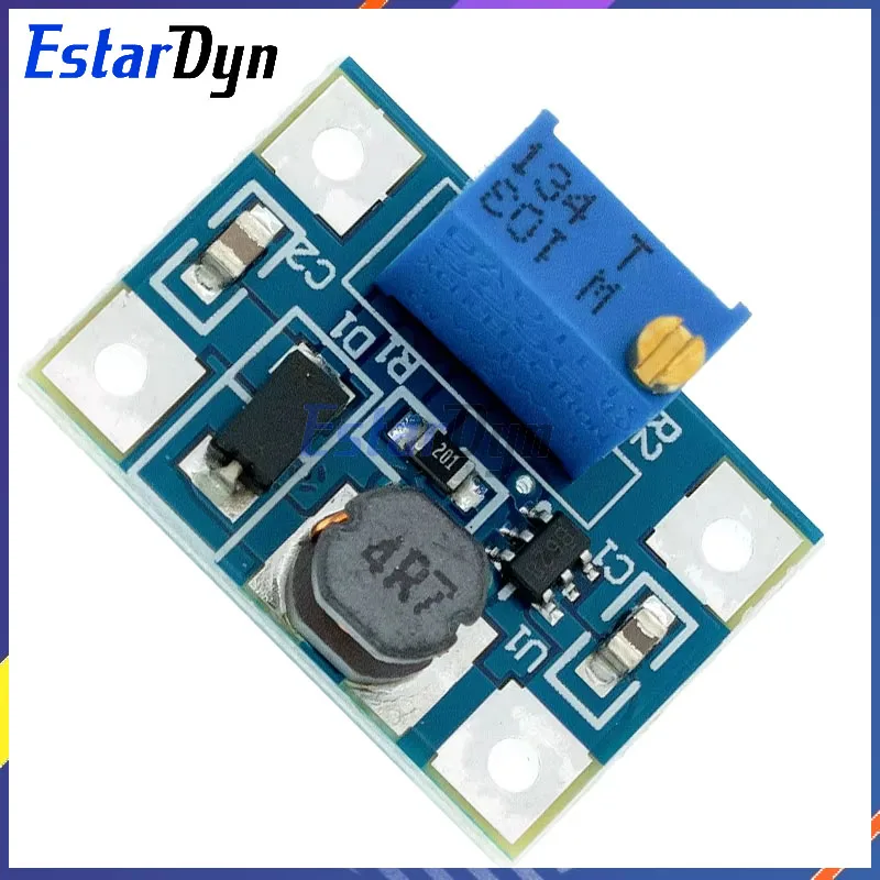 Estardyn SX1308 DC-DC 2-24V to 2-28V Step Up Adjustable Power Module Step Up Boost Converter Large current 2A