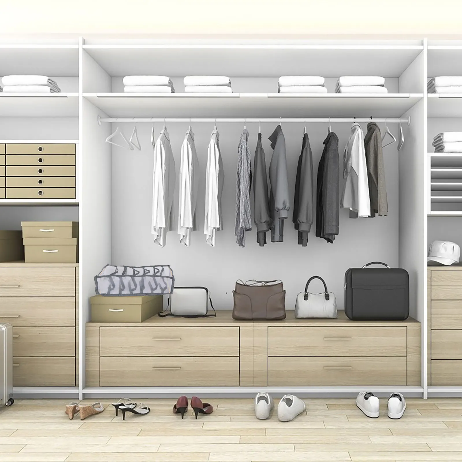 

3pcs Underpants Storage Boxes Plastic Organizing Cases Home Underwear Closet Drawer Type Sturdy Stackable Box Socks