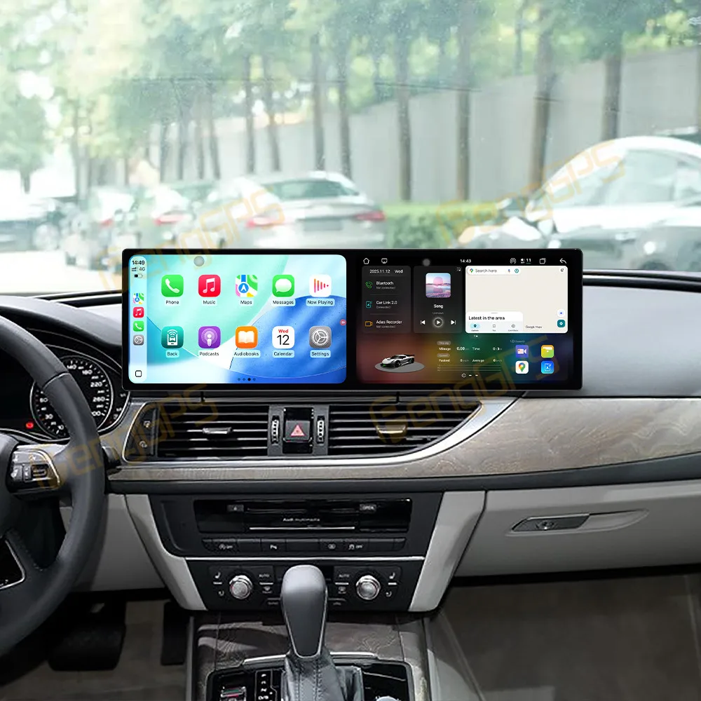 18.2 Inch Screen Car Radio For Audi A6 A7 2012-2015 Android Auto GPS Navigation Multimedia Stereo Receiver Head Unit