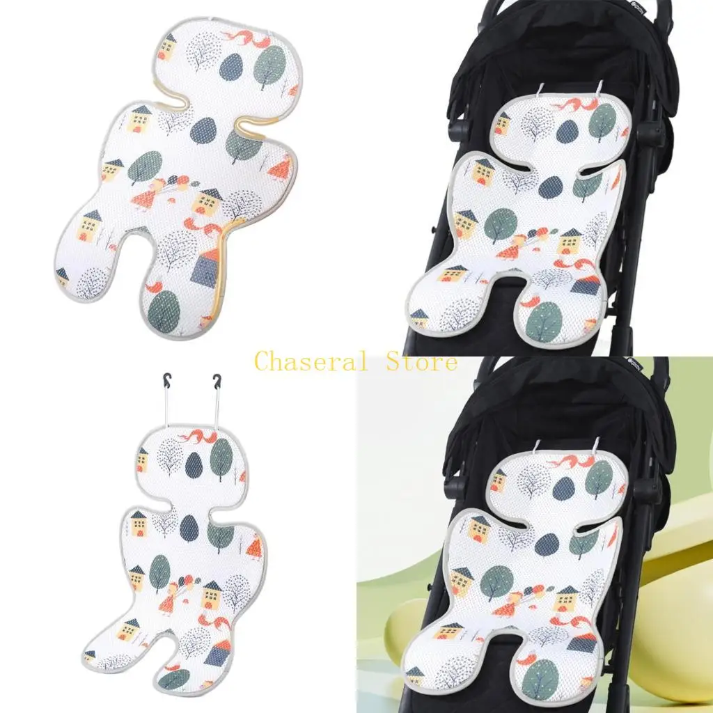 

E7CE Stroller Cushion Pushchair Liners Baby Body Support Pad for Newborn