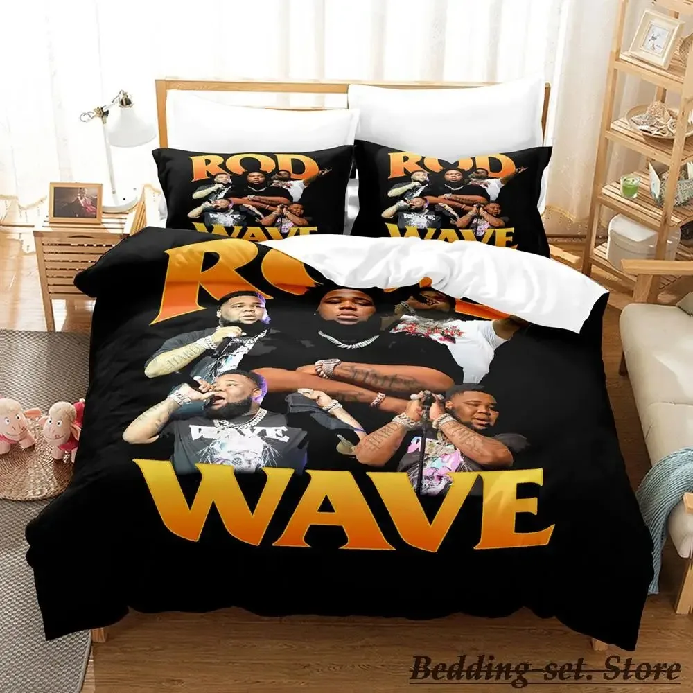 2023 New Rod Wave Bedding Set Single Twin Full Queen King Size Bed Set Adult Kid Bedroom Duvetcover Sets Anime parure de lit Bed