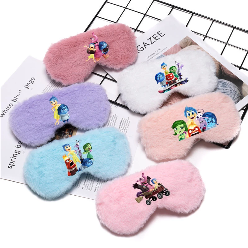 

Disney Inside Out 2 Sleeping Eye Mask Plush Eye Mask Patch Portable Breathable Night Eyeshade for Men and Women