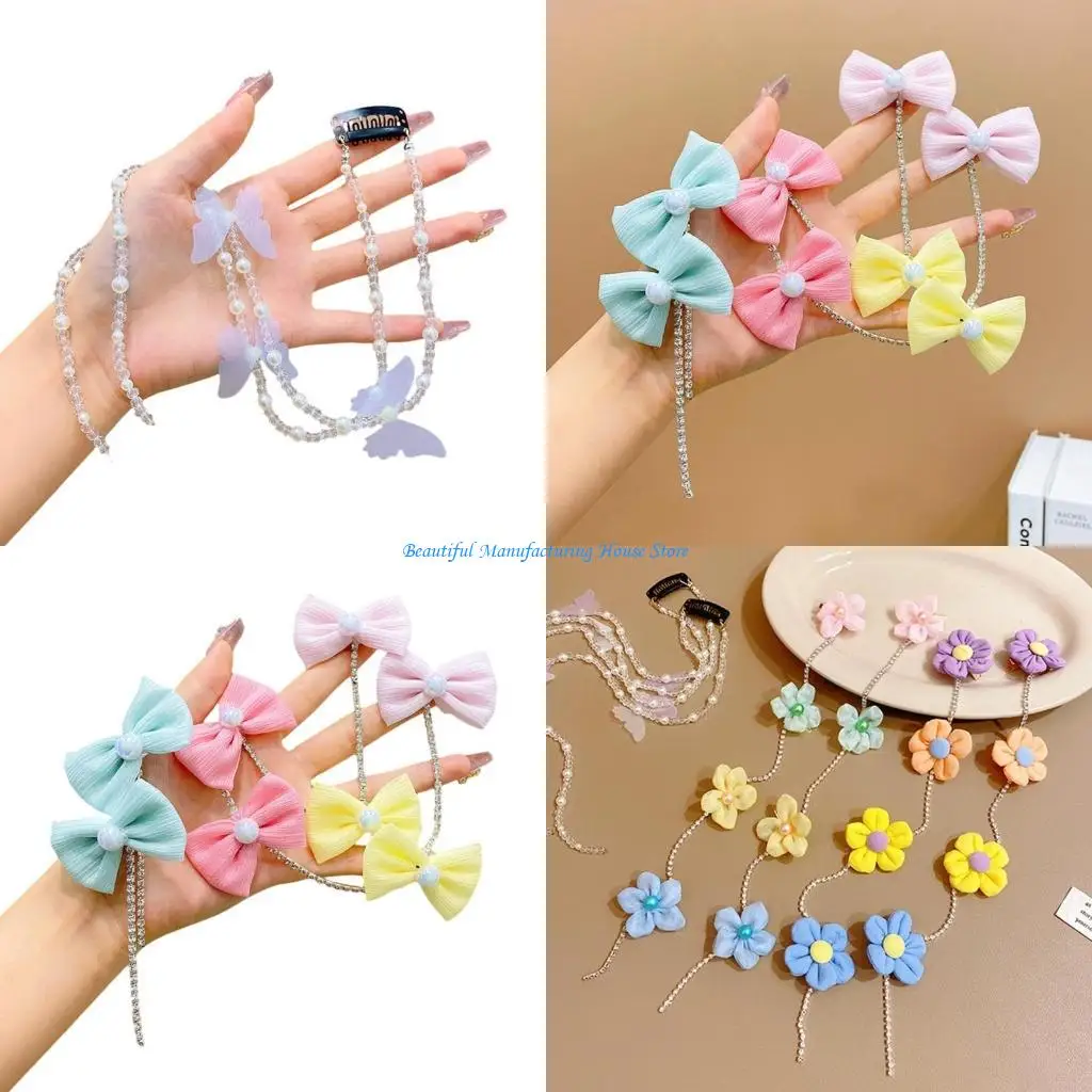 

E56A Delicate Chinese Flower/Bowknot/Butterfly Hair Barrettes Hair Clip