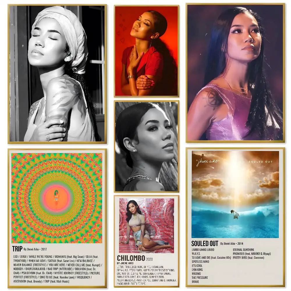 

Singer Jhene Aiko Trip Song Poster Home decor HD sticky wall waterproof home living room bedroom bar decoration