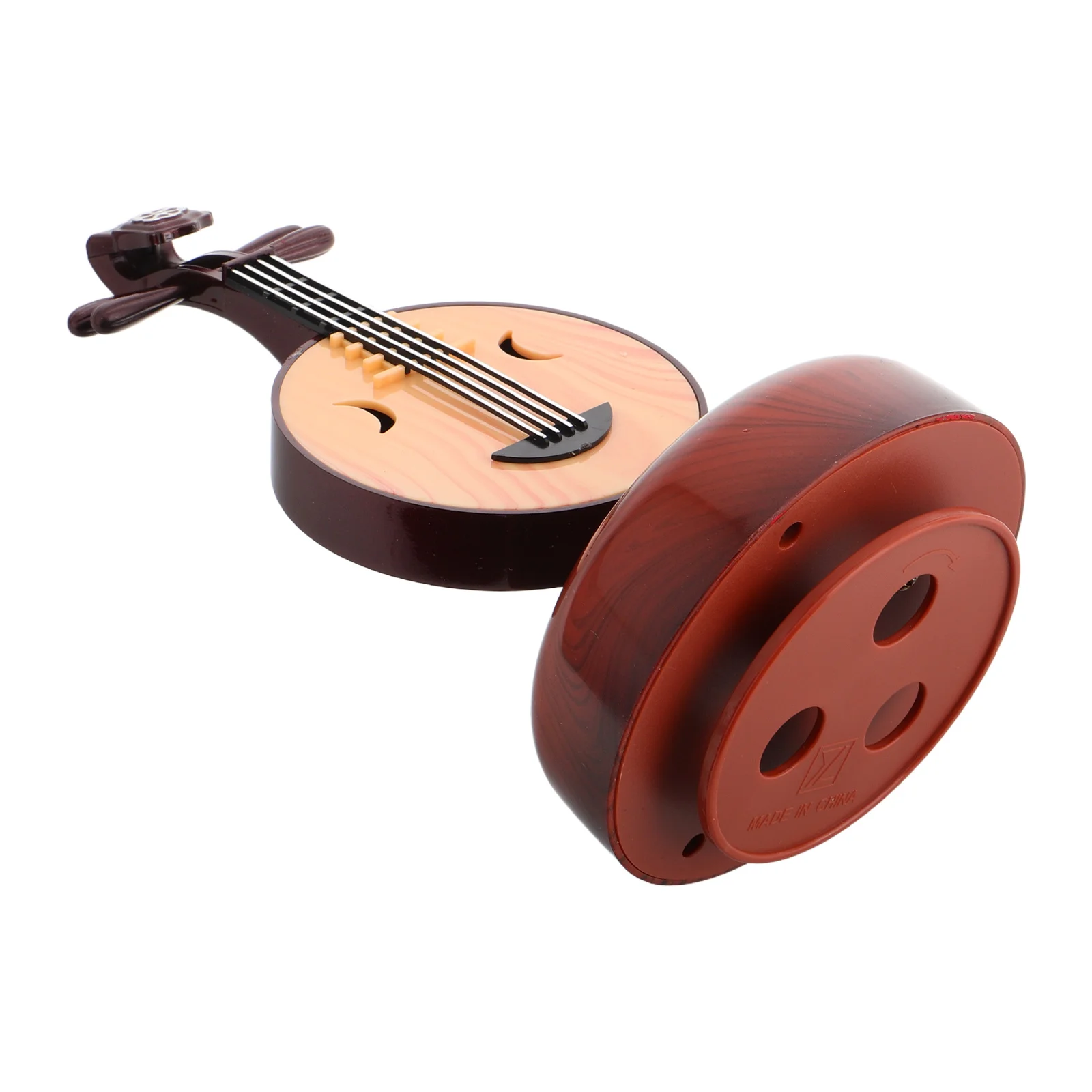 

Chinese Music Box Vintage Musical Instrument Desktop Ornament Wooden Rotating Base Classical Music Box Relaxation Gift
