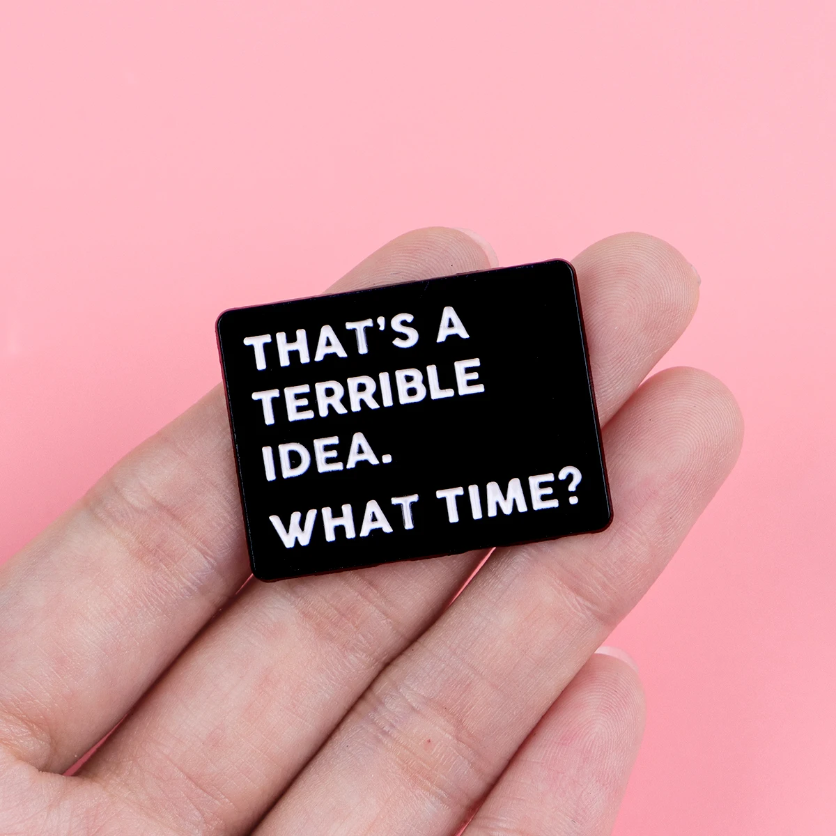 YES I DO BITE Qutoes Soft Enam - огляд і ціна Men Accessories Brooch