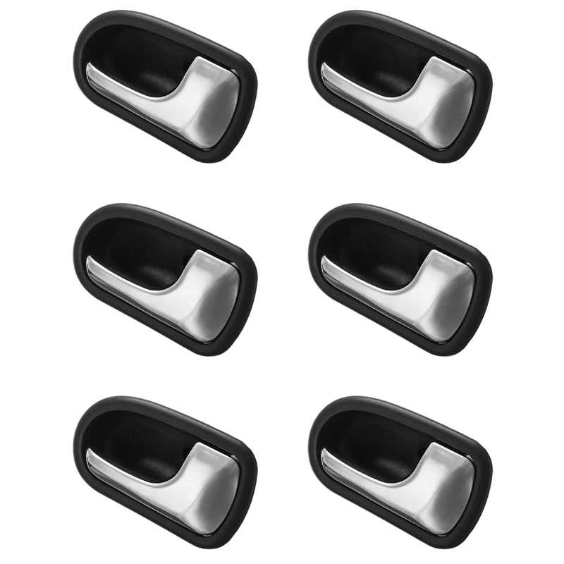 6X Car Front Rear Interior Door Handle For Mazda 323 Protege BJ 1995 1996 1997 1998 1999 2000 2001 2002 2003 Right