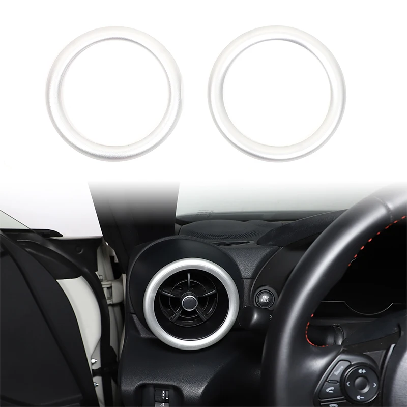 

For 2022+Toyota 86/Subaru BRZ Car Dashboard Side Air Outlet Decorative Ring Aluminum Alloy Silver Car Modification Accessories