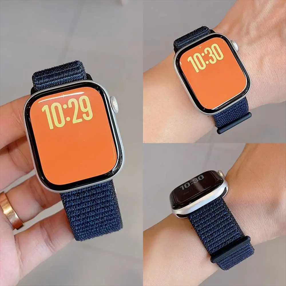 

Нейлоновая петля Correa для Apple Watch Band 45 мм 44 мм 46 мм 40 мм 49 мм 41 мм 42 мм 38 Браслет IWatch Series 6 Se 7 8 9 10 Ultra 2 St